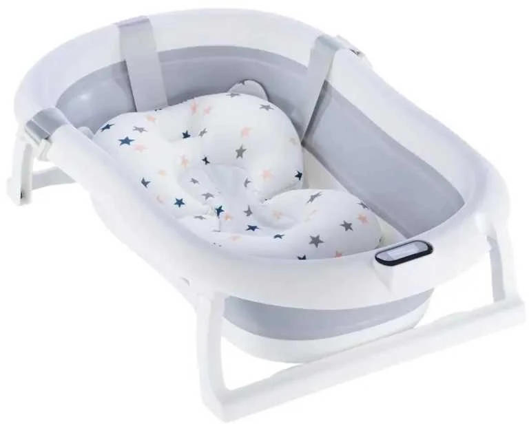 Sulankstoma vonia Bath & Care su termometru, Pilkas