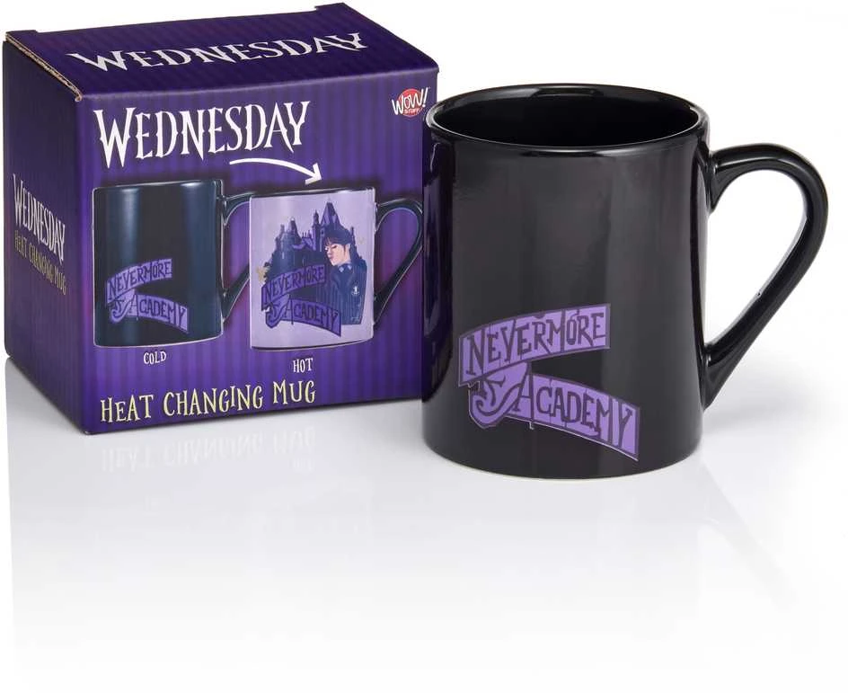 WEDNESDAY Puodelis su termo paveikslėliu – Trečiadienė ir Daiktas