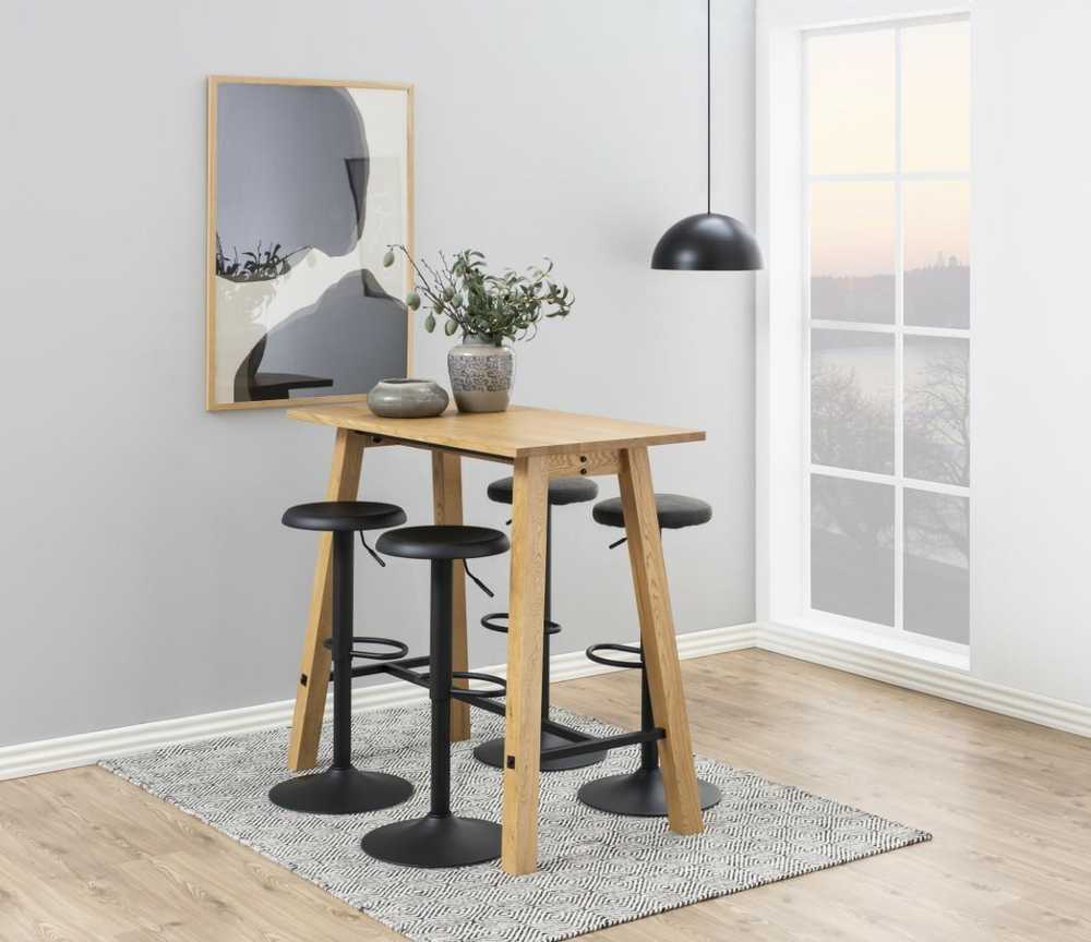 Home4You Actona Baro kėdutė Finch VIC tamsiai pilka