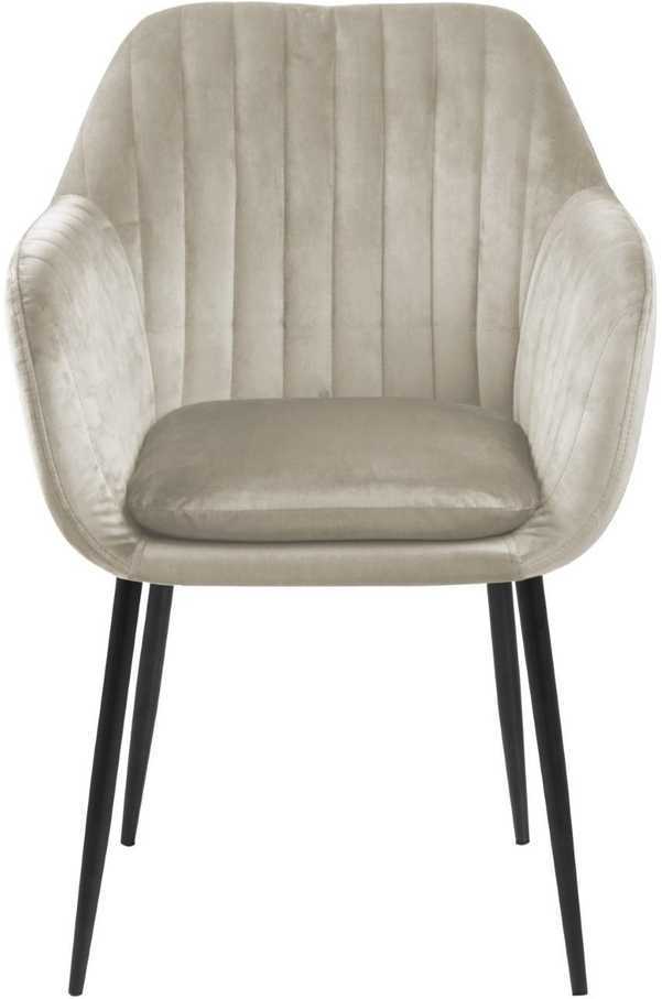 Actona Kėdė Emilia Velvet smėlio /juoda