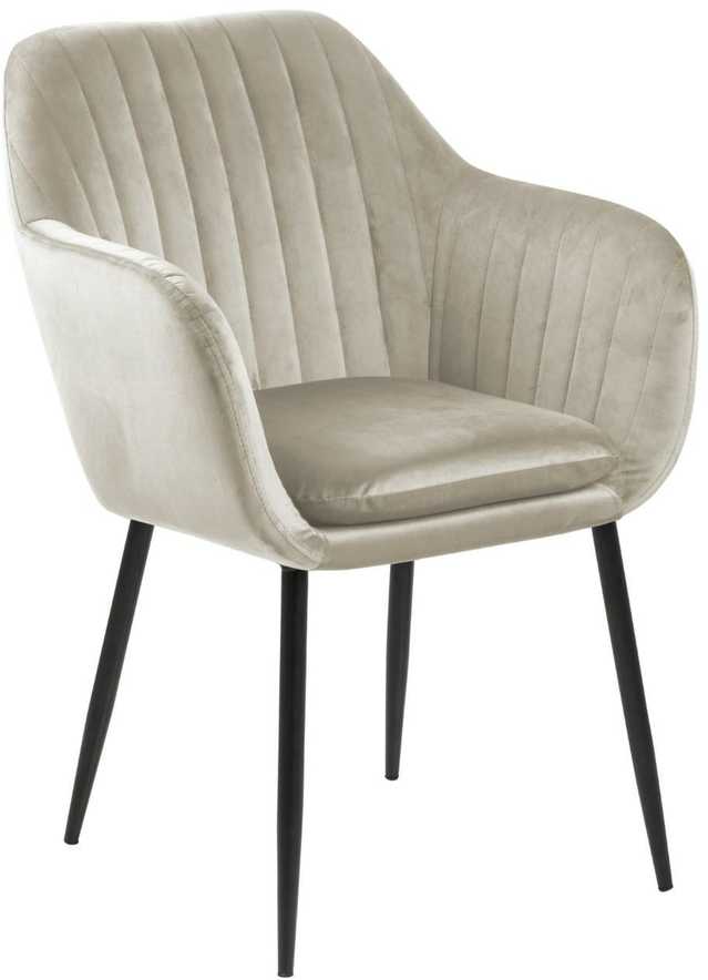 Actona Kėdė Emilia Velvet smėlio /juoda