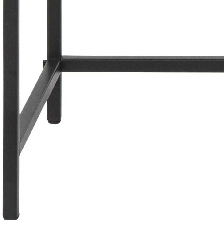 Fotelis Home4You Actona Konsole Seaford Slim juoda