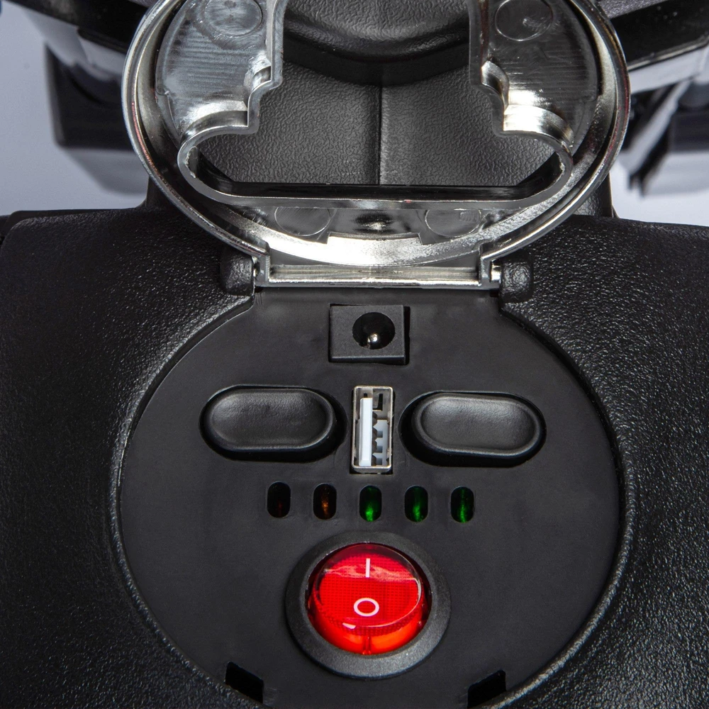 AIYAPLAY elektrinis motociklas vaikams, 12 V vaikiškas motociklas su muzika, 6 km/h vaikiška transporto priemonė su nuimamais pagalbiniais ratukais, 12 colių plastikinės padangos, 3–8 metų vaikams, maks. 30 kg, geltonas
