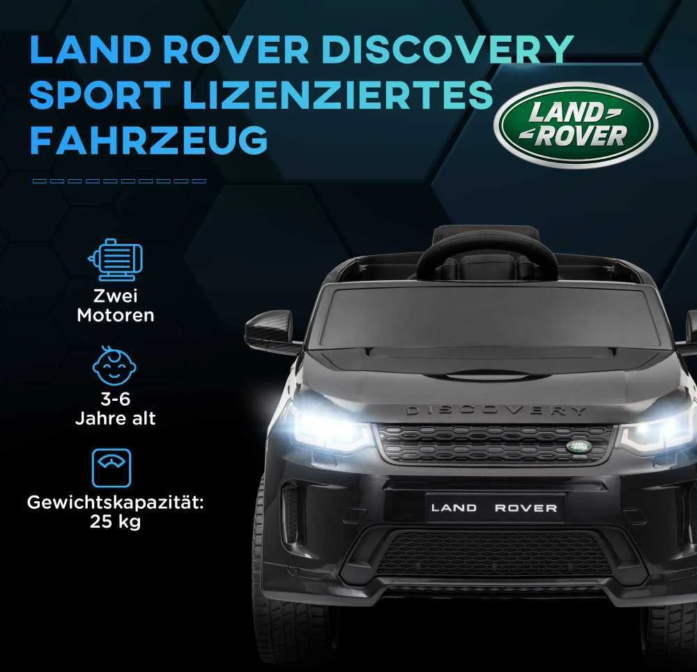 AIYAPLAY vaikiškas elektromobilis 12V su 2,4G nuotolinio valdymo pulteliu, muzika, garsiniu signalu, LED šviesomis, USB/MP3 jungtimi, 3-5 km/h, vaikams nuo 3-6 metų, juodas