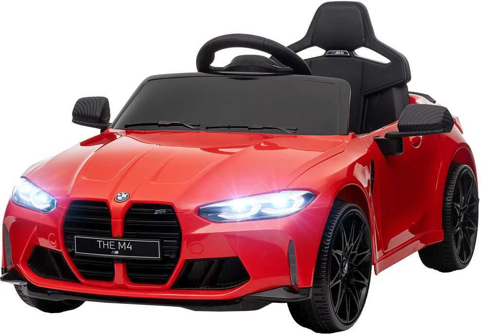 AIYAPLAY vaikiškas elektromobilis 12V su 2,4G nuotolinio valdymo pulteliu, pakaba, MP3, USB, LED žibintais, garsiniu signalu, 3–5 metų vaikams | Aosom