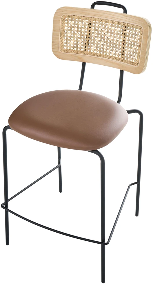 Beliani 2 baro kėdžių komplektas ADELANTO rudas