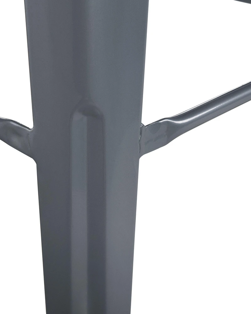 Beliani 2 baro kėdžių komplektas CABRILLO metalinis pilkas
