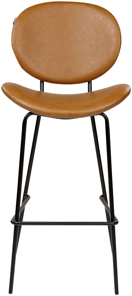 Beliani 2 baro kėdžių komplektas LUANA dirbtinė oda auksinės rudos spalvos