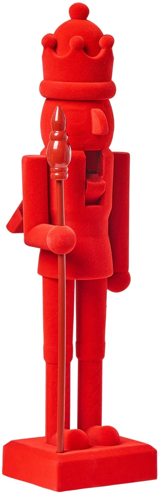 Beliani 2 dekoracinių figūrėlių rinkinys FLATEY Riešutų gliaudytojas, 40 cm, raudonas