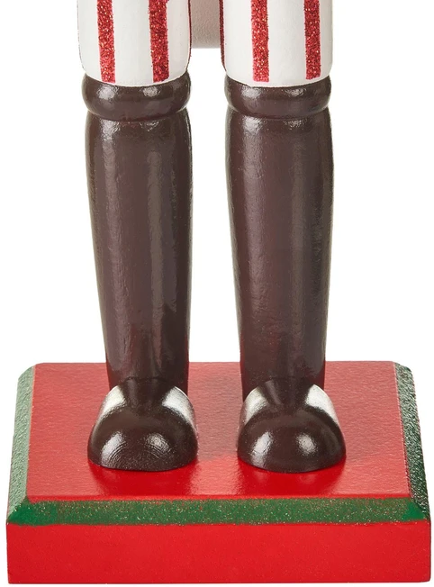 Beliani 2 dekoracinių figūrėlių rinkinys BODSJON Spragtukas 35 cm Raudonas/Baltas