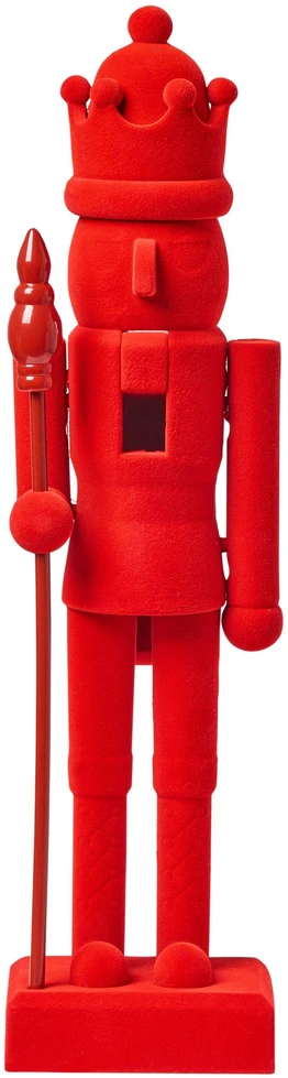 Beliani 2 dekoracinių figūrėlių rinkinys FLATEY Riešutų gliaudytojas, 40 cm, raudonas