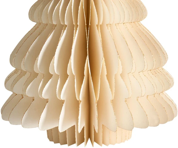 Beliani 2 dekoracinių figūrėlių rinkinys SKJOMA Kalėdų eglutė 15/20 cm smėlio spalvos