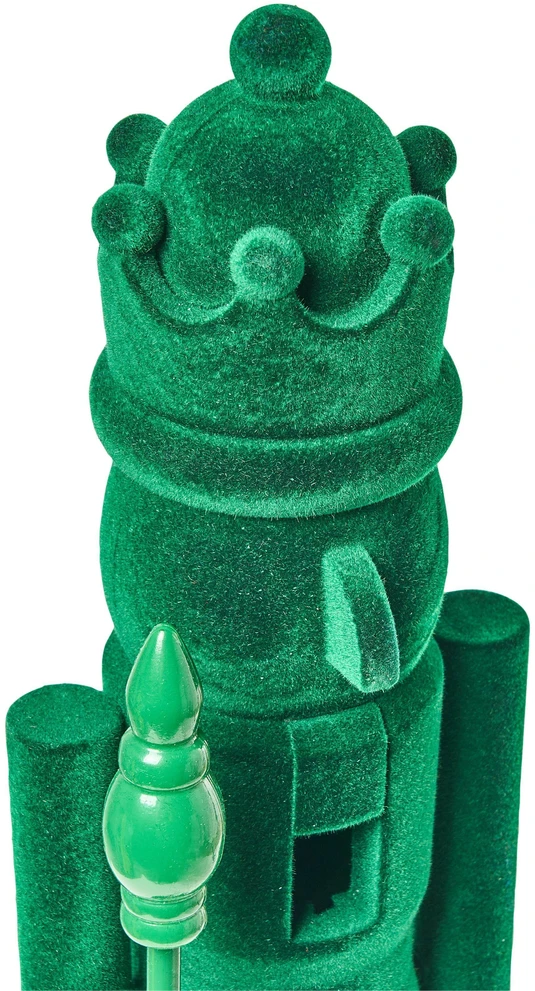 Beliani 2 dekoratyvinių figūrėlių rinkinys FLATEY Spragtukas 40 cm, žalias