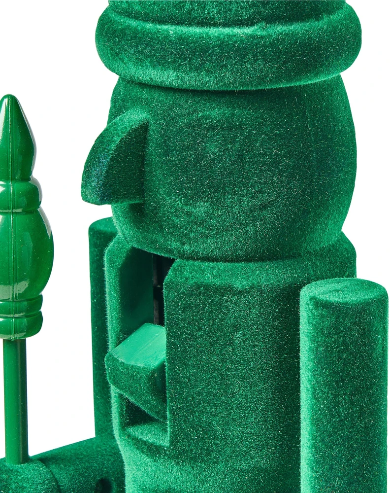 Beliani 2 dekoratyvinių figūrėlių rinkinys FLATEY Spragtukas 40 cm, žalias