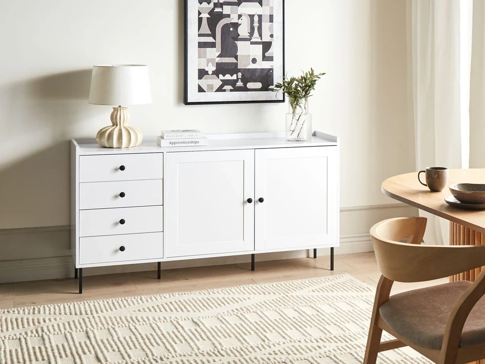 Beliani 2 durų spintelė ALCOVE, balta