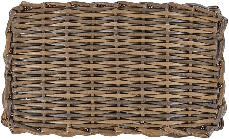 Beliani 2 gėlių krepšelių rinkinys ORMOS 53/59 cm Rudas technoratanas