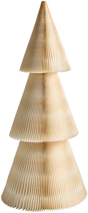 Beliani 2 kalėdinių dekoracijų rinkinys VEFSNA Eglutė 90/122 cm smėlio spalvos