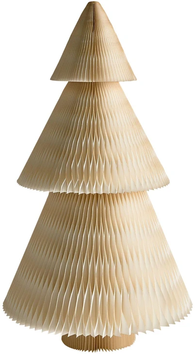 Beliani 2 kalėdinių dekoracijų rinkinys VEFSNA Eglutė 90/122 cm smėlio / žalia