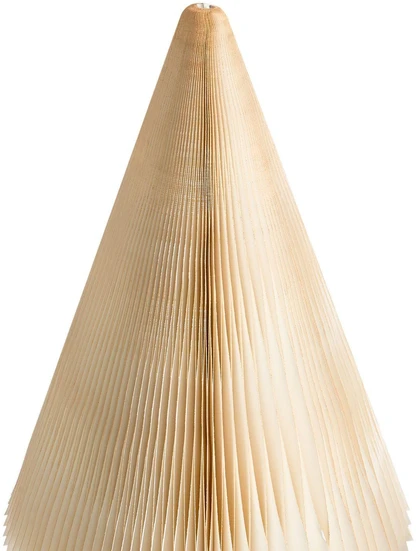Beliani 2 kalėdinių dekoracijų rinkinys VEFSNA Eglutė 90/122 cm smėlio spalvos
