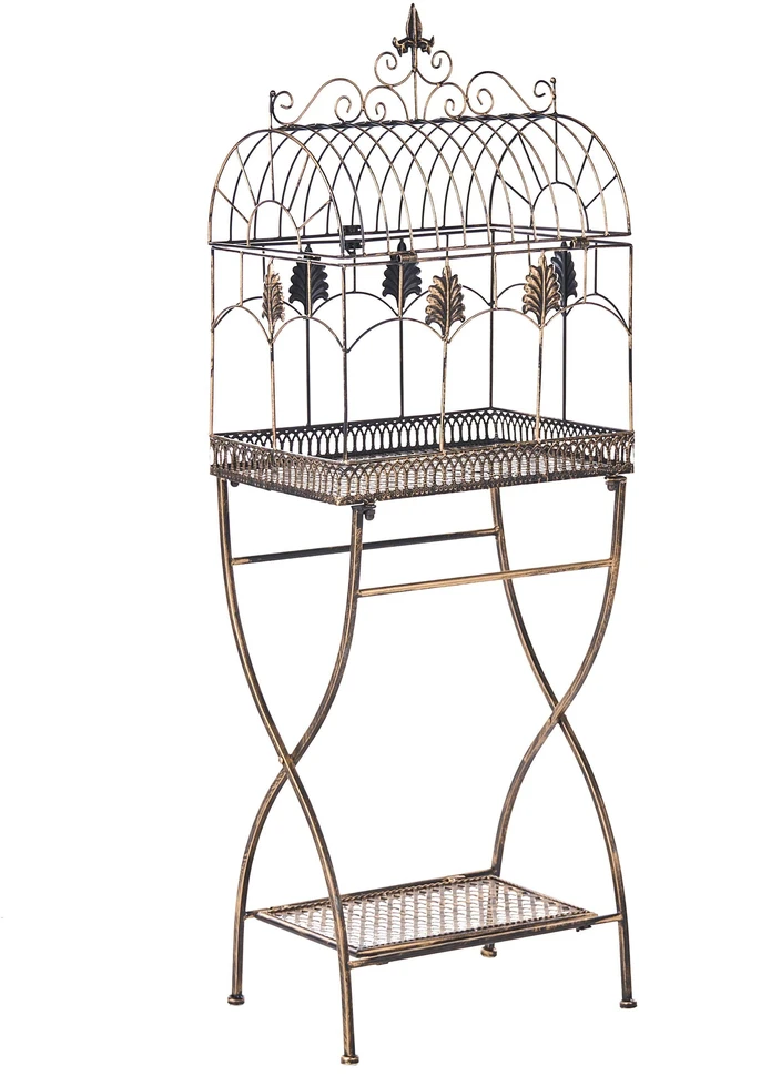 Beliani 2 lentynų komplektas SICILY metalinis 122/90 cm 43/37 cm juodas