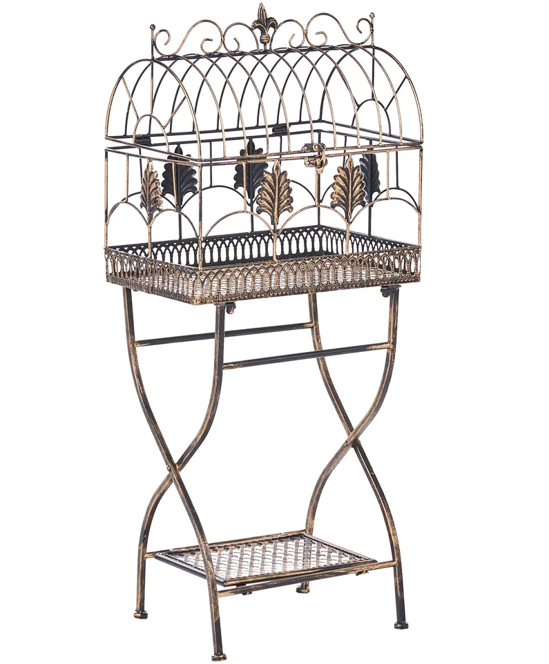 Beliani 2 lentynų komplektas SICILY metalinis 122/90 cm 43/37 cm juodas