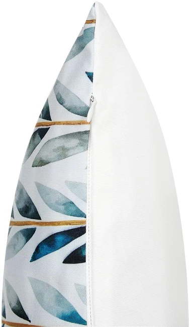 Beliani 2 sodo pagalvėlių rinkinys LOANO augalų raštas 45 x 45 cm žalias