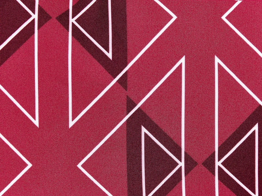 Beliani 2 sodo pagalvėlių rinkinys MEZZANO Geometrinis raštas 40 x 60 cm fuksijos spalvos