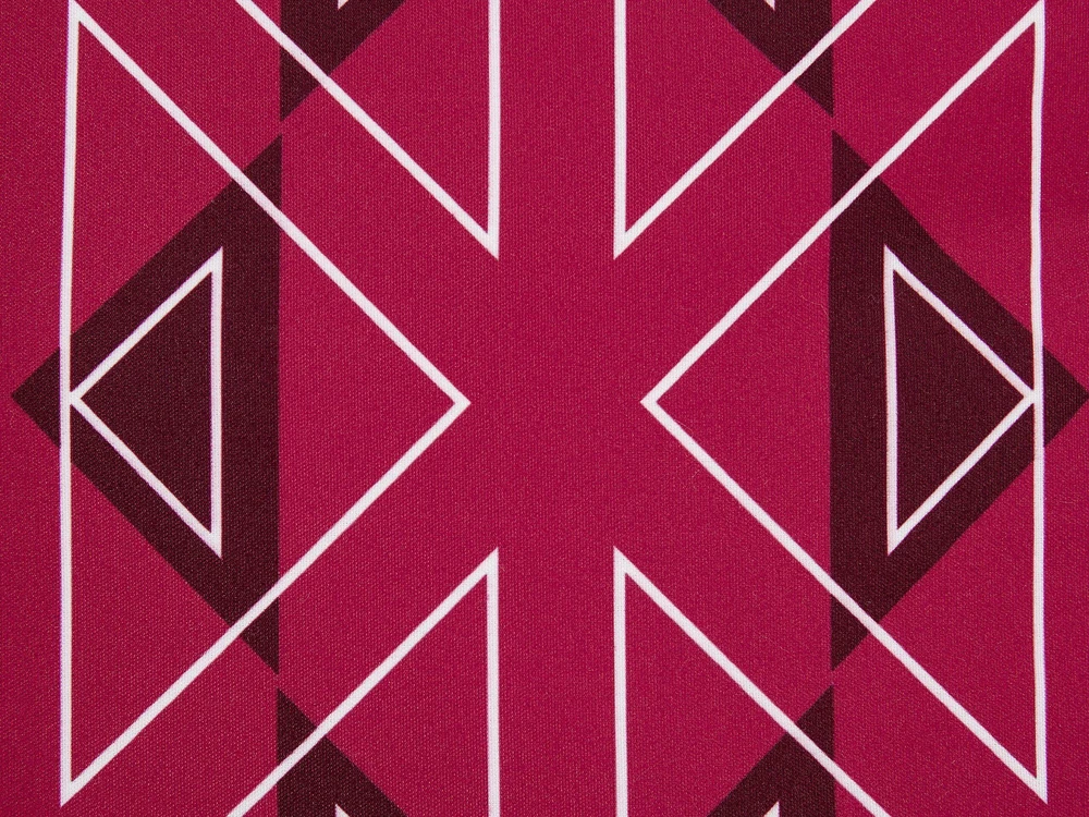Beliani 2 sodo pagalvėlių rinkinys MEZZANO geometrinis raštas 40 x 40 cm rožinis