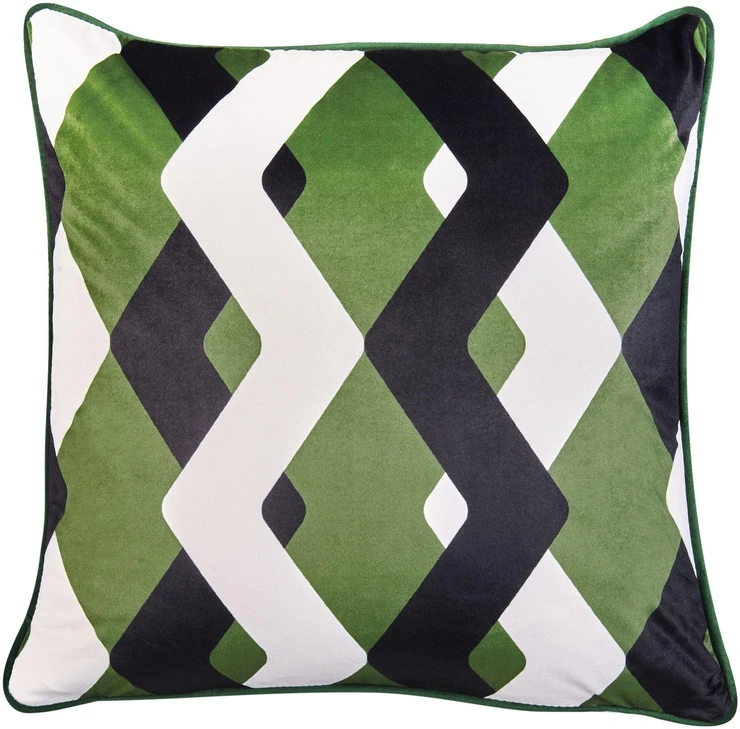 Beliani 2 sodo pagalvėlių rinkinys SWAY geometrinio rašto 45 x 45 cm spalvingas