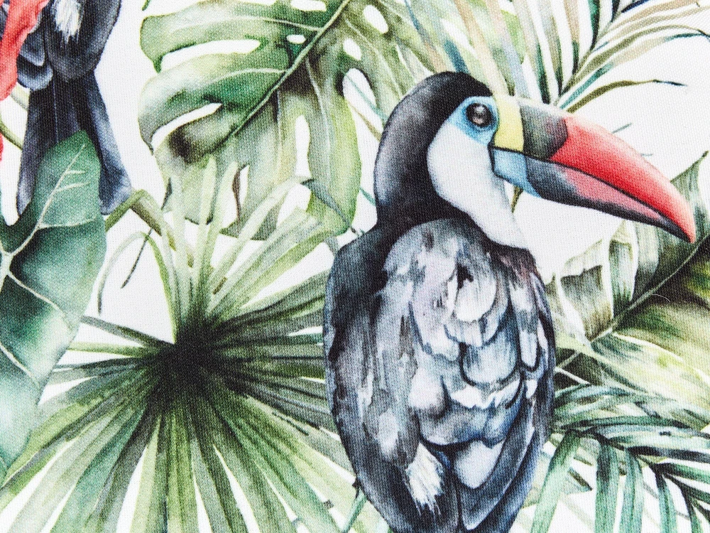Beliani 2 sodo pagalvių komplektas MALLARE gyvūnų raštas 40 x 40 cm žalias
