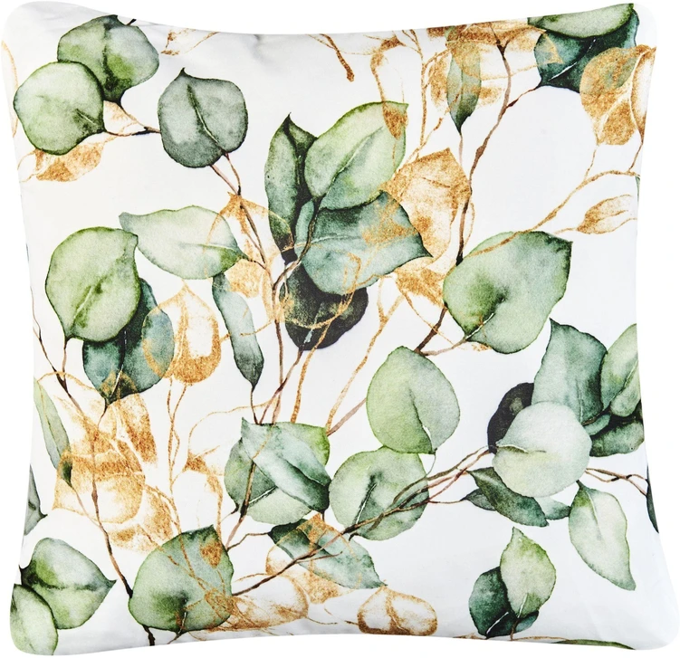 Beliani 2 sodo pagalvių rinkinys GLADE augalų raštas 45 x 45 cm spalvotas
