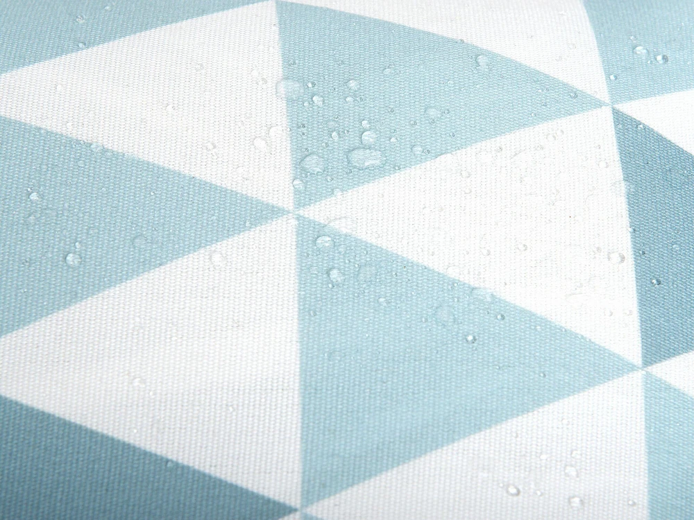 Beliani 2 sodo pagalvių rinkinys TRIFOS Geometrinis raštas 40 x 70 cm Mėlynas