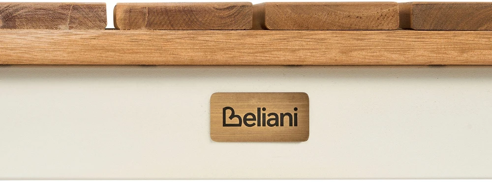 Beliani 2 sodo suoliukų rinkinys CORRICELLA, 163 cm, akacijos mediena, rudas
