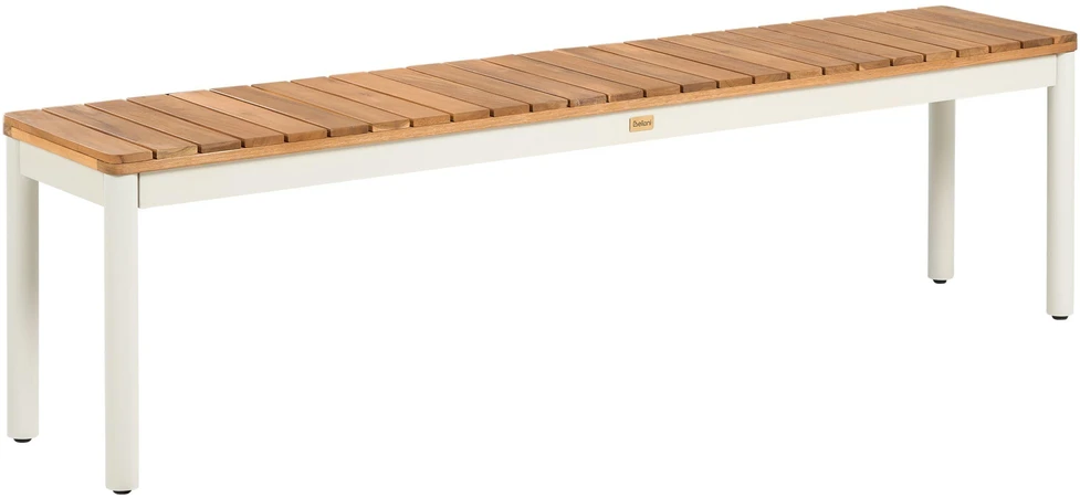 Beliani 2 sodo suoliukų rinkinys CORRICELLA, 163 cm, akacijos mediena, rudas