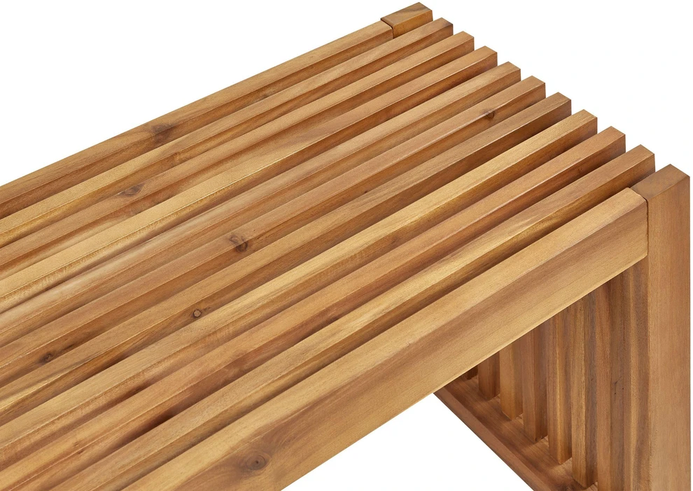 Beliani 2 sodo suoliukų rinkinys SULZANO 150 cm akacijos mediena, rudas