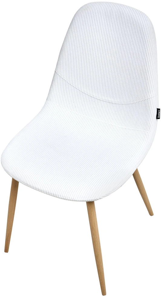 Beliani 2 valgomojo kėdžių komplektas HILDEN, velvetinis, baltas