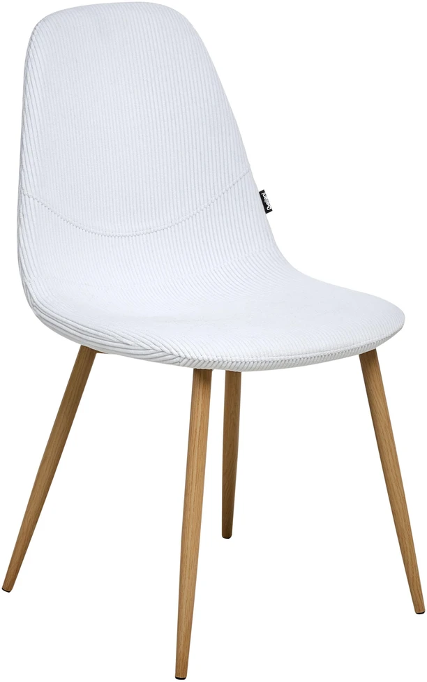 Beliani 2 valgomojo kėdžių komplektas HILDEN, velvetinis, baltas
