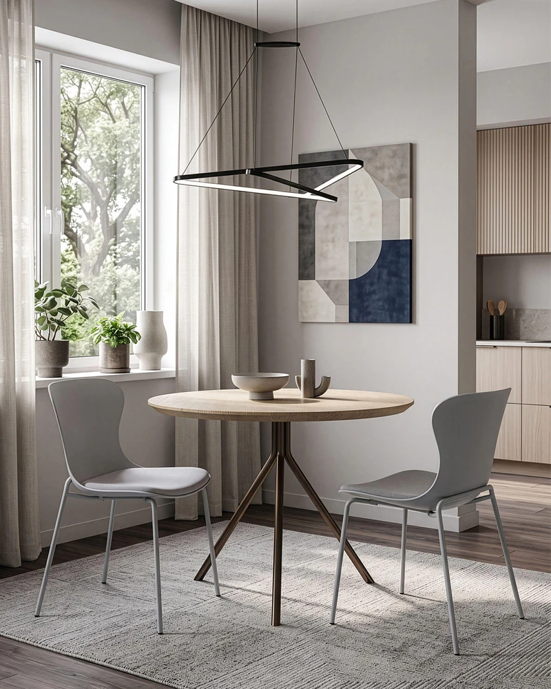 Beliani 2 valgomojo kėdžių komplektas PITSBURG pilkos spalvos