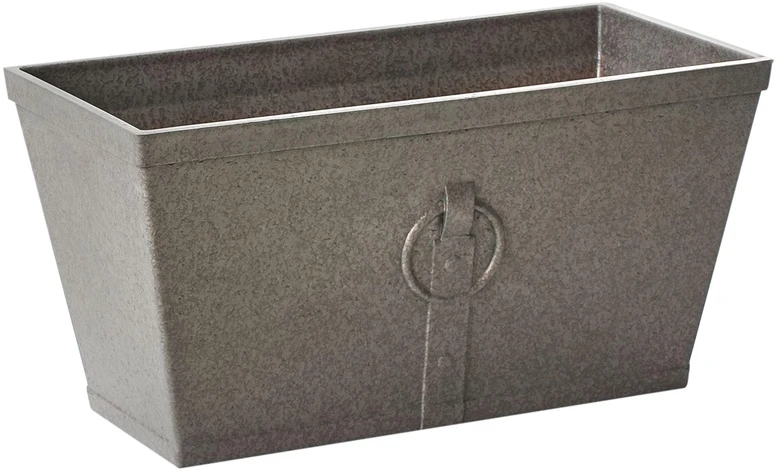 Beliani 2 vazonų rinkinys PORIA 60 cm pilkas