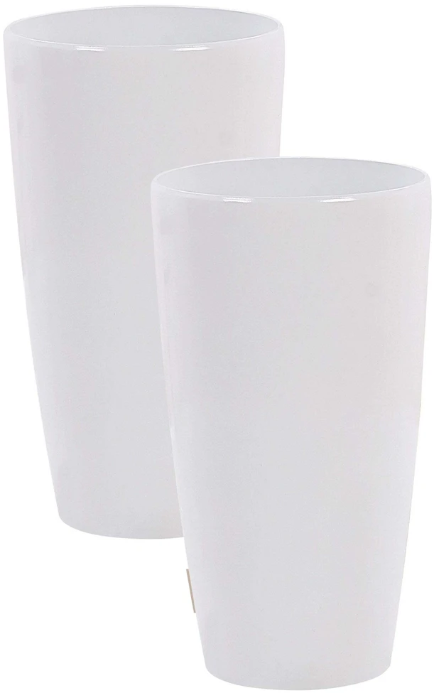 Beliani 2 vazonų rinkinys TSERIA 32 cm Baltas