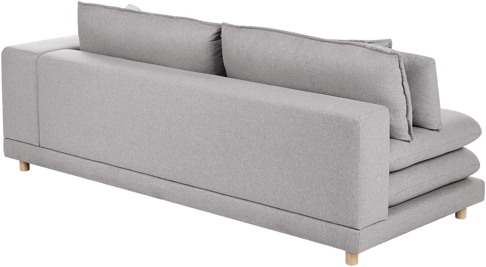 Beliani 2-vietė sofa HEDEN, pilka, su pagalve