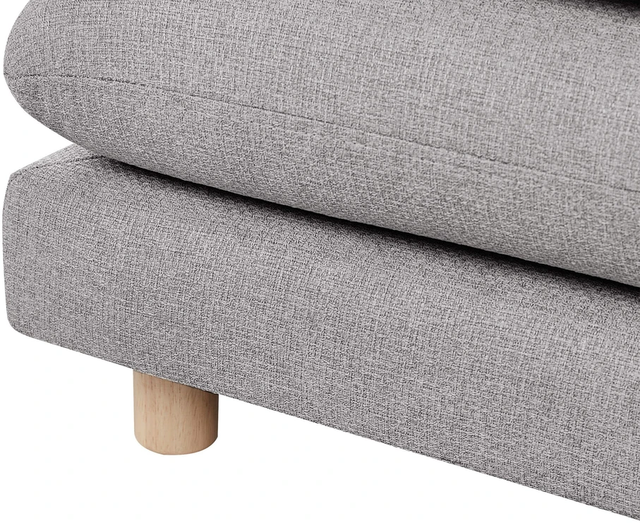 Beliani 2-vietė sofa HEDEN, pilka, su pagalve