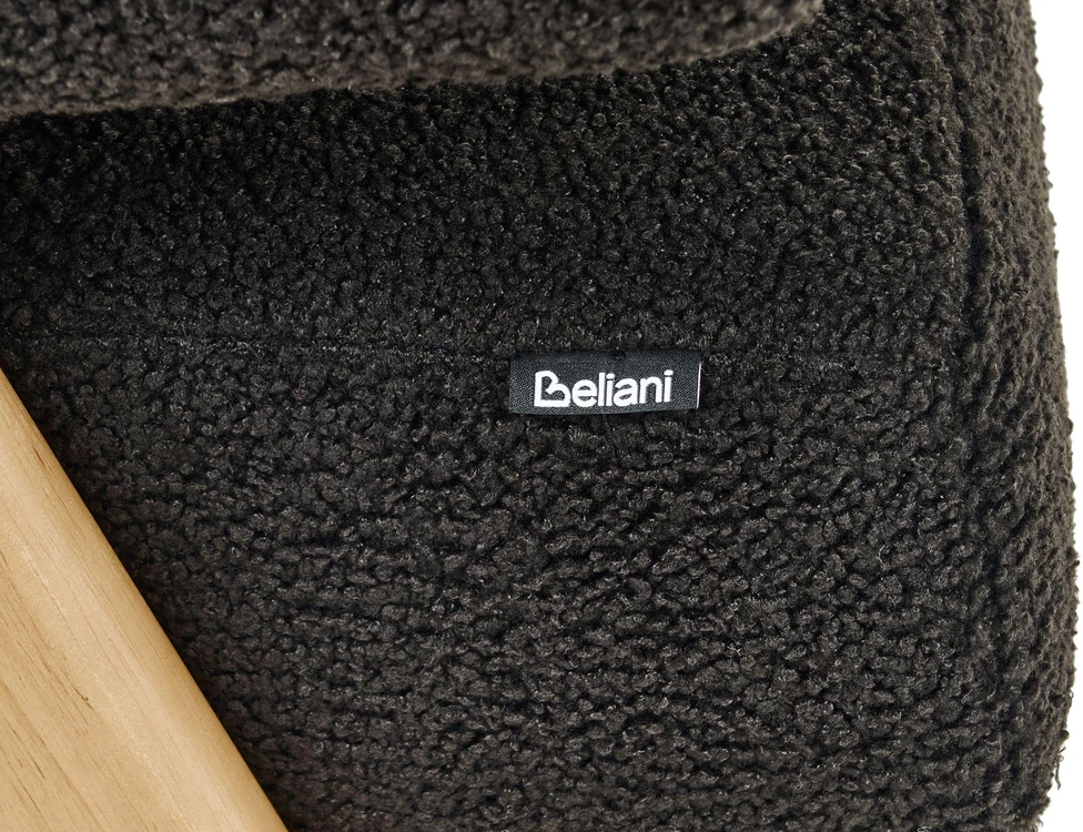 Beliani 2-vietė sofa TAMRE, boucle audinys, juoda / šviesi ruda