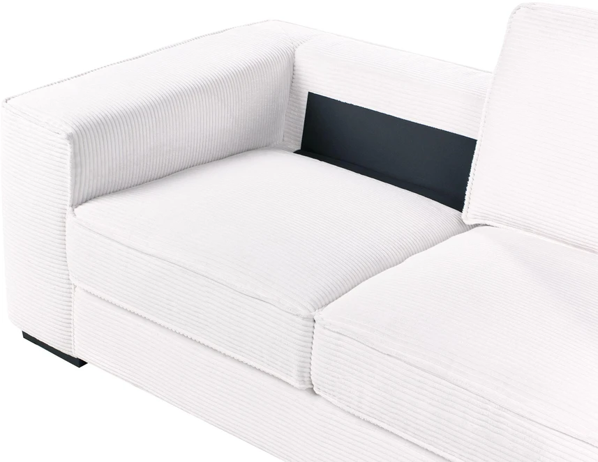 Beliani 2-vietė sofa VIKRAN, velvetinis audinys, balta
