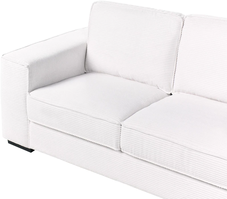 Beliani 2-vietė sofa VIKRAN, velvetinis audinys, balta
