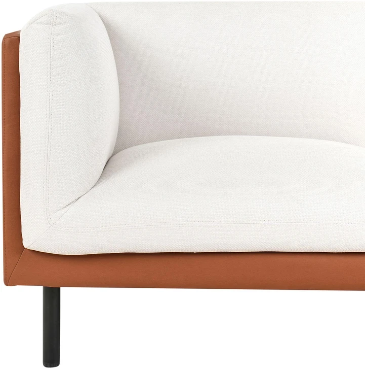 Beliani 2-vietė sofa VORGOD, kreminė balta