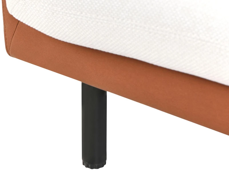 Beliani 2-vietė sofa VORGOD, kreminė balta
