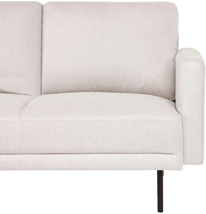 Beliani 2 vietų kampinė sofa BREDA, šviesiai smėlio spalvos, dešininė