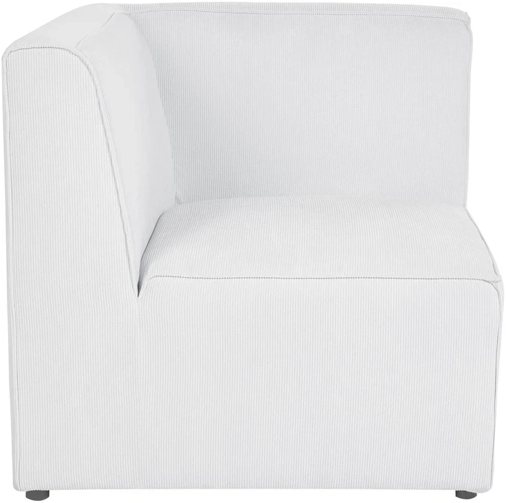 Beliani 2 vietų modulinė sofa LEMVIG, balta, velvetas