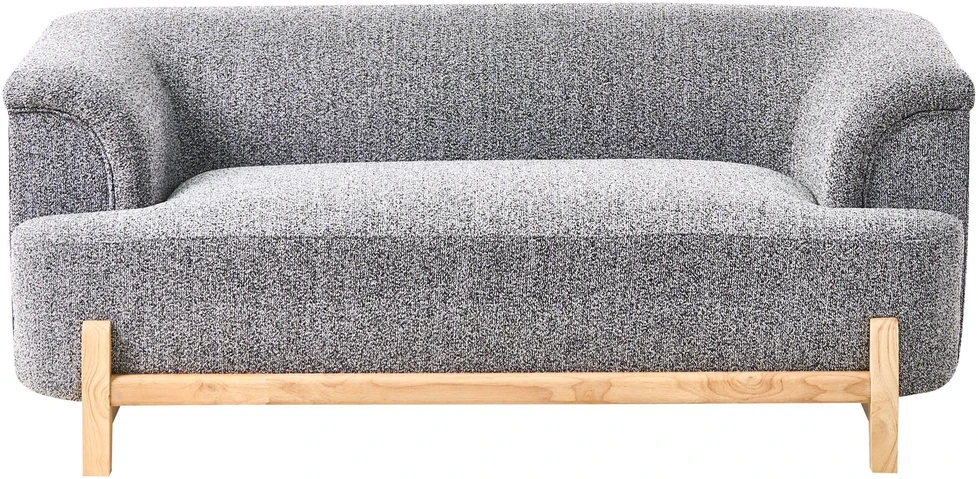 Beliani 2 vietų sofa ALNOR tamsiai pilka